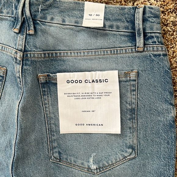 Good American Good Classic Stretch Jeans Size 10/30 - Picture 4 of 10